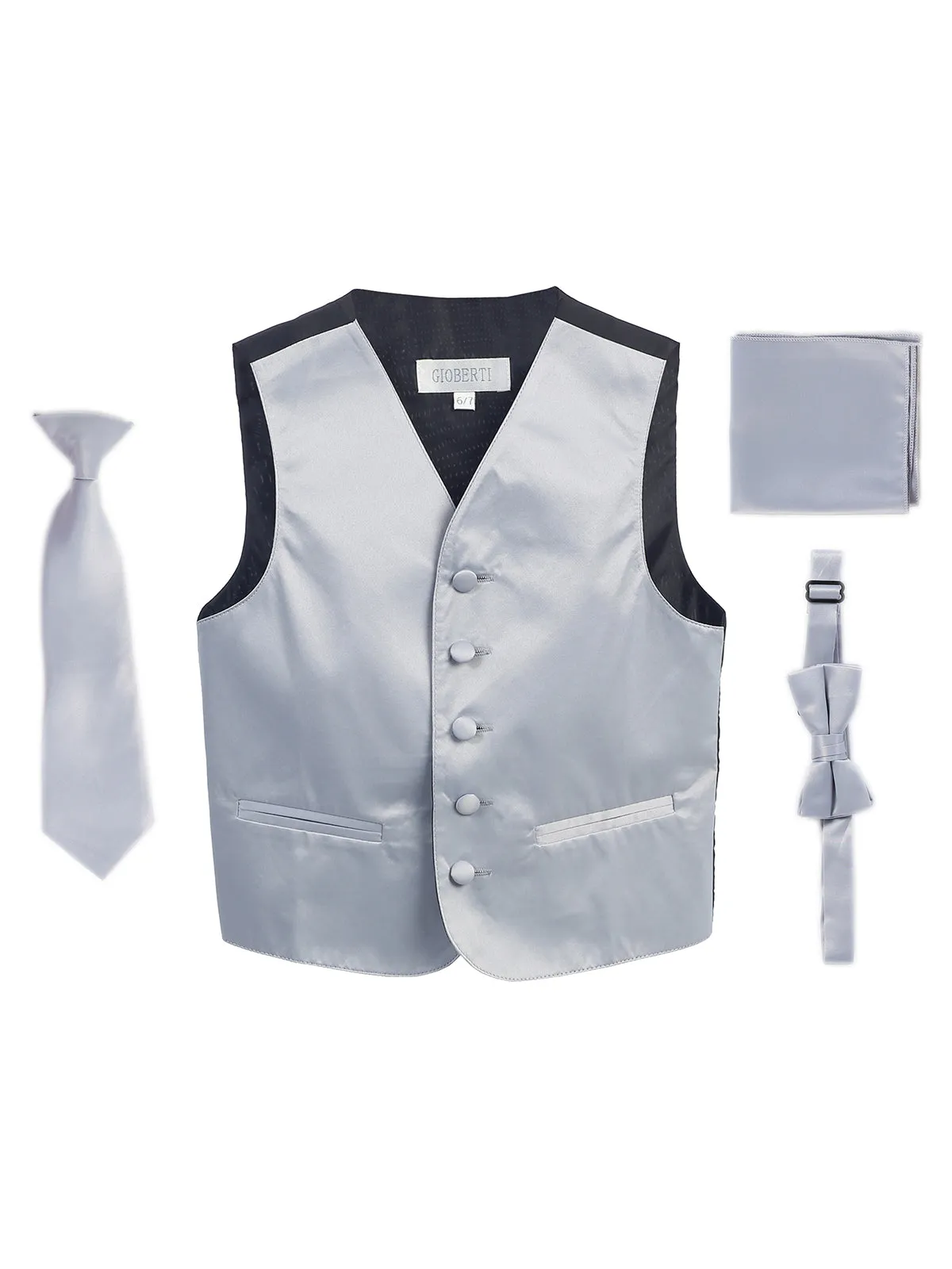 Kid's (2T-7) 4 pc Formal Vest Set